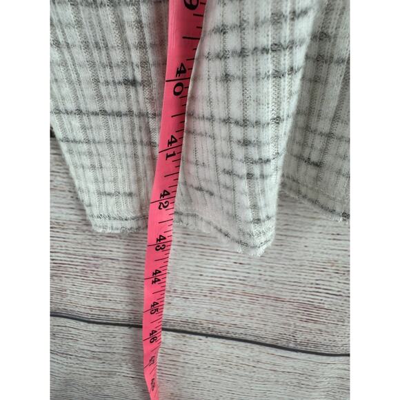 Saturday Sunday Anthropologie Open Front Knit Cardigan Womens Small White Gray - Picture 10 of 10